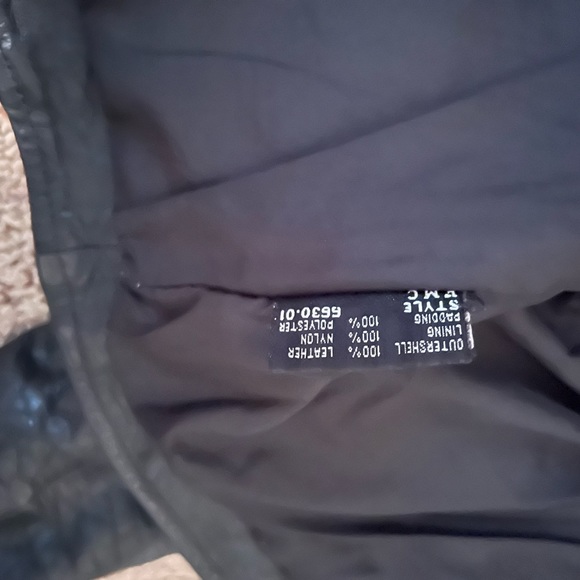 Vintage Wilson's Leather Biker Jacket /Coat Black With Thinsulate Insulation Med - Picture 3 of 6